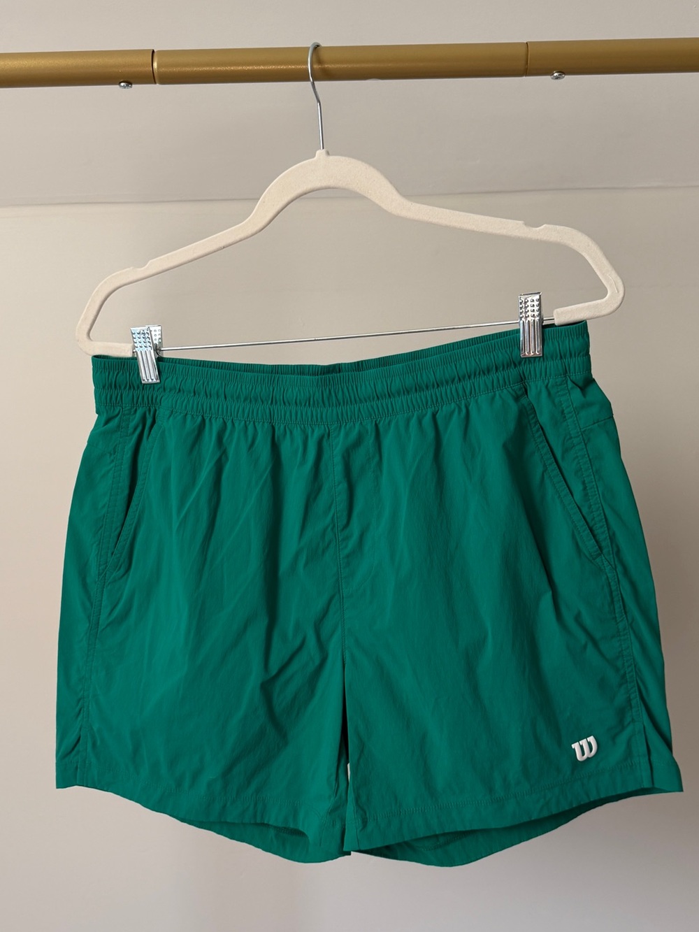 Wilson Men’s Tennis Volley Short 6" Unlined Court Green Sz L